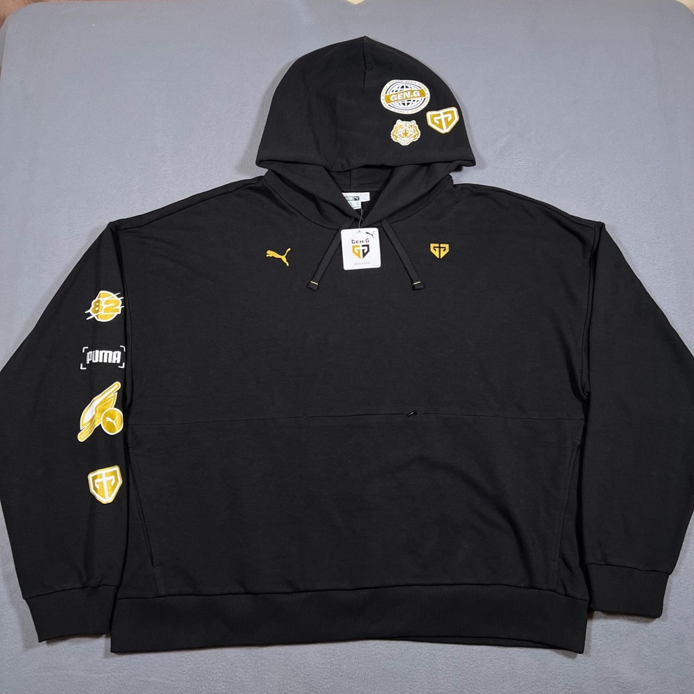 Puma Gen.G Gaming Hoodie Black‎ Mens 2XL Black Pullover Sweatshirt